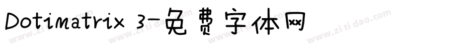Dotimatrix 3字体转换